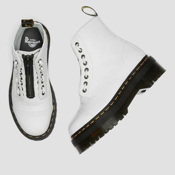 Dr Martens SINCLAIR MILLED NAPPA LEATHER PLATFORM BOOTS